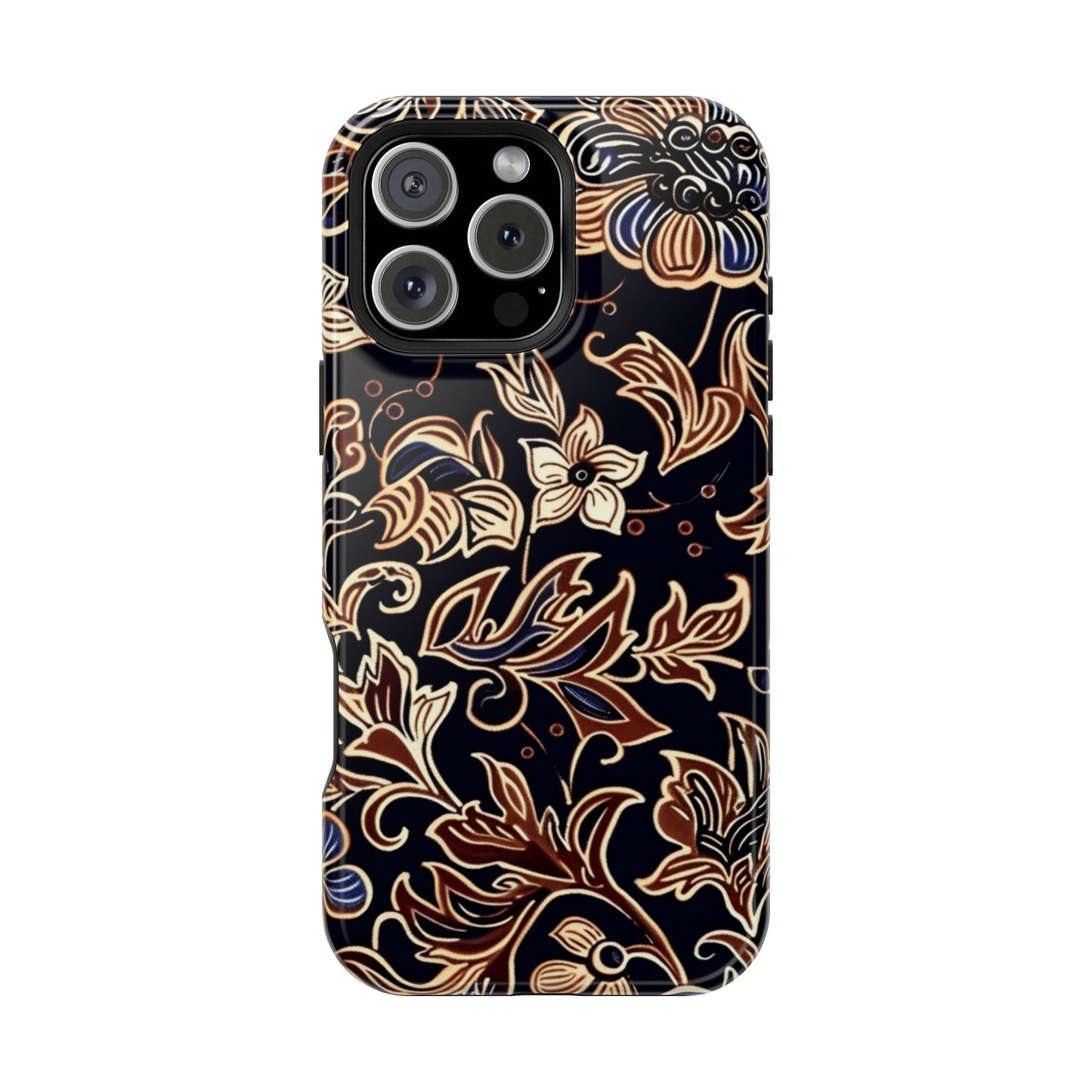 Floral Batik Magnetic Impact - Resistant Phone Case - DIGITAL X