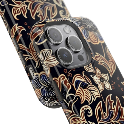 Floral Batik Magnetic Impact - Resistant Phone Case - DIGITAL X