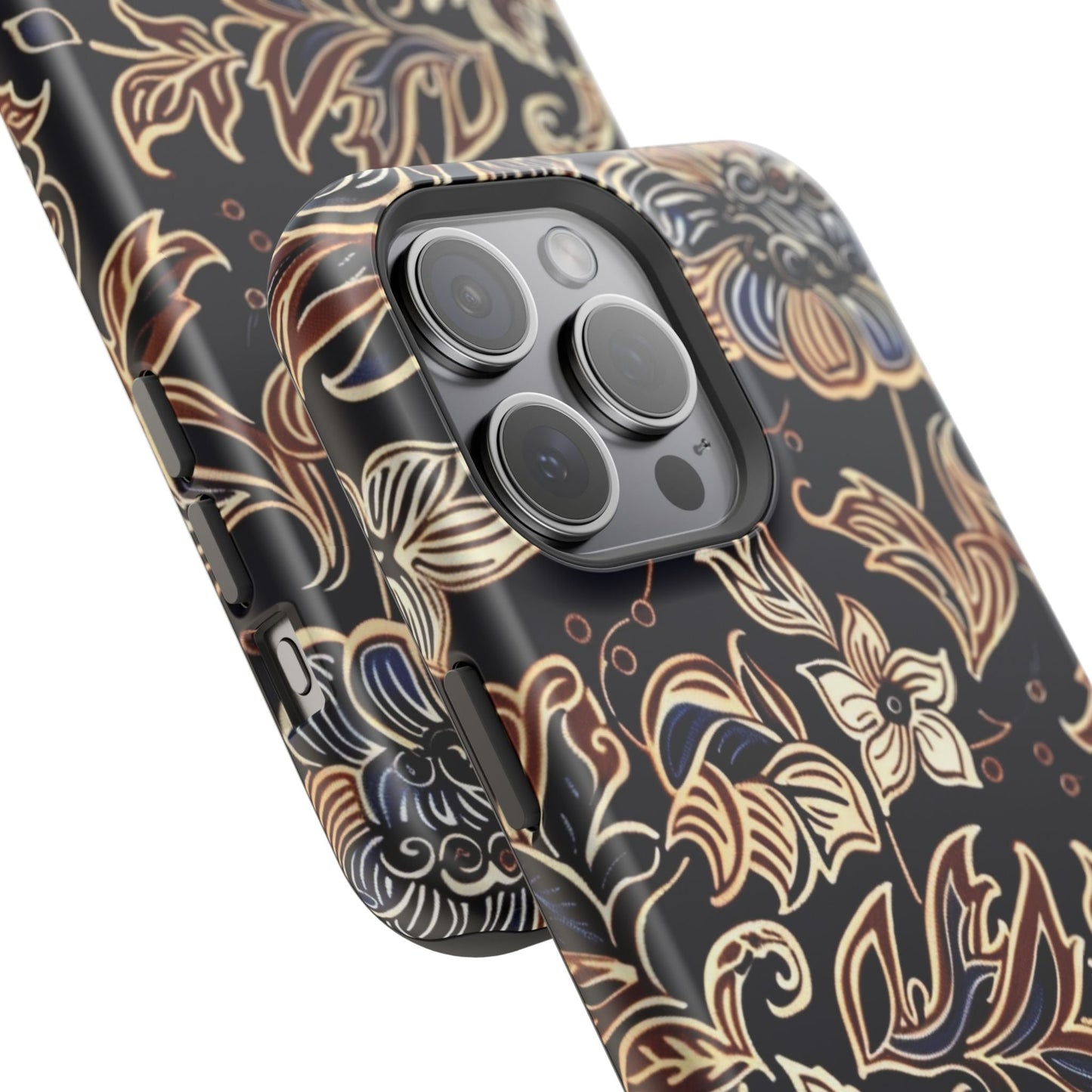 Floral Batik Magnetic Impact - Resistant Phone Case - DIGITAL X