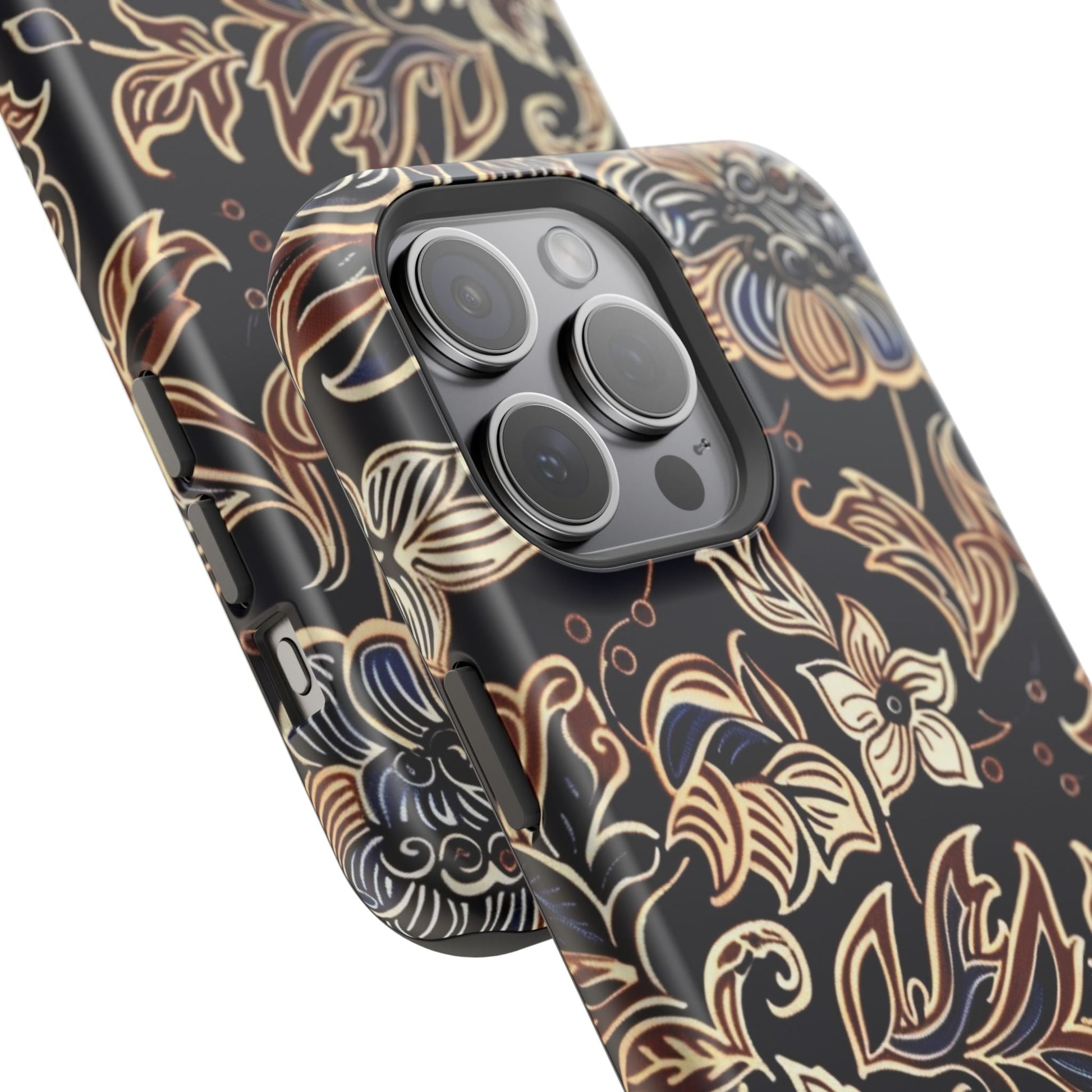 Floral Batik Magnetic Impact - Resistant Phone Case - DIGITAL X