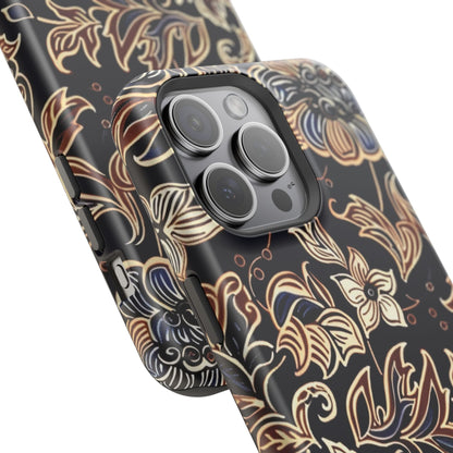 Floral Batik Magnetic Impact - Resistant Phone Case - DIGITAL X