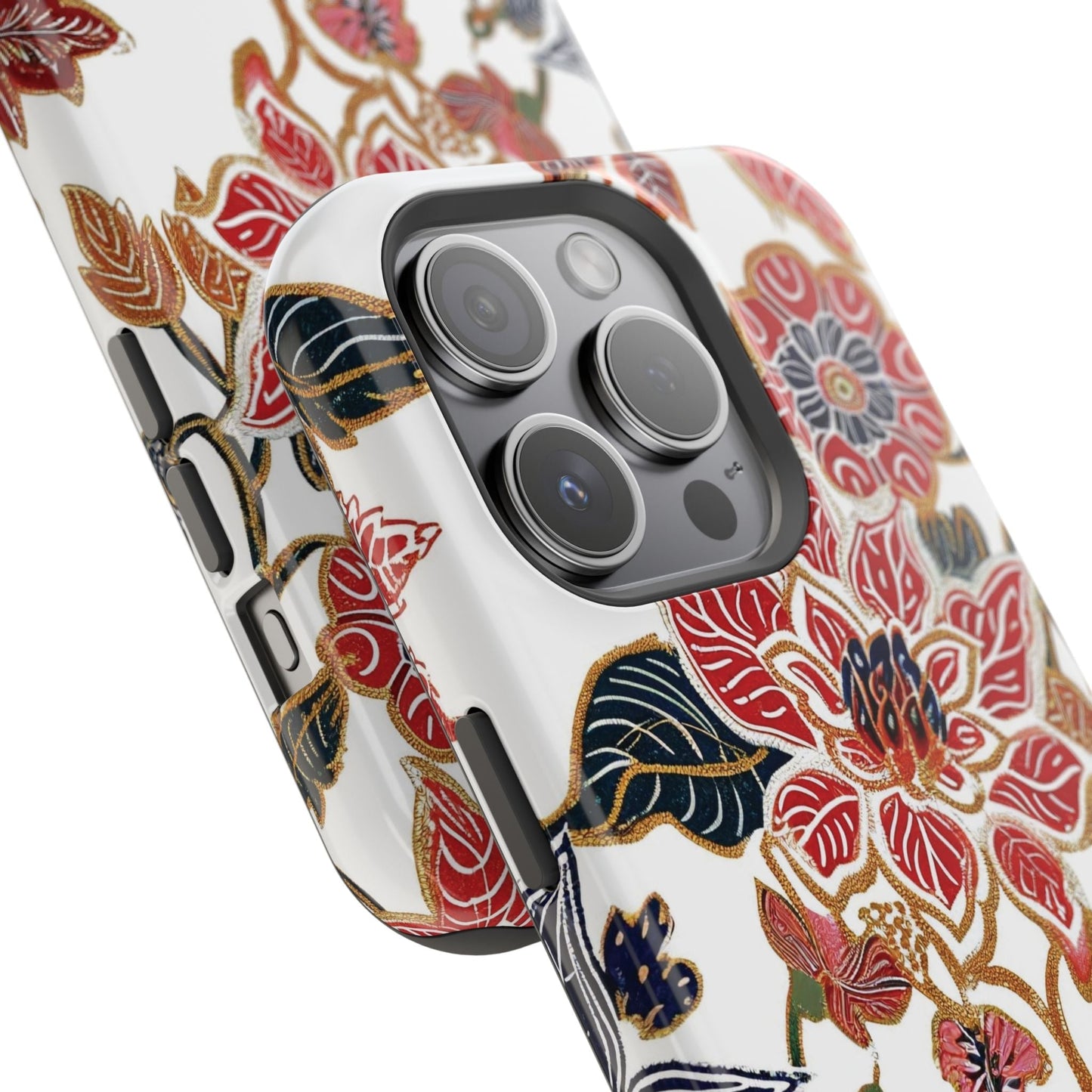 Floral Batik Magnetic Impact - Resistant Phone Case - DIGITAL X