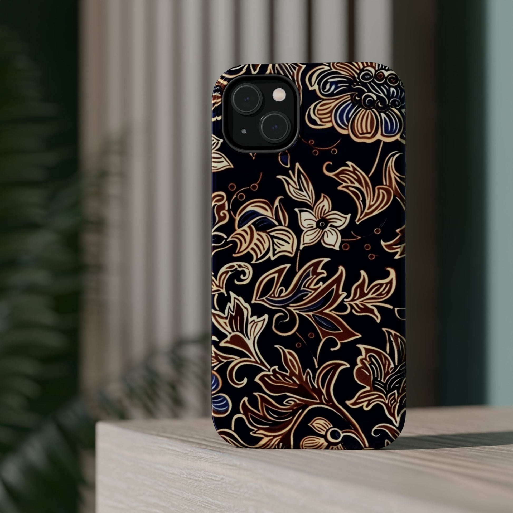 Floral Batik Magnetic Impact - Resistant Phone Case - DIGITAL X