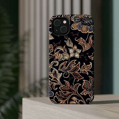 Floral Batik Magnetic Impact - Resistant Phone Case - DIGITAL X
