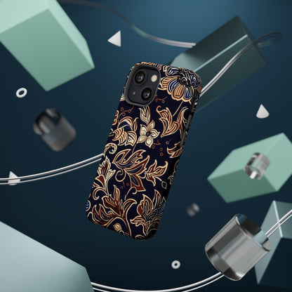 Floral Batik Magnetic Impact - Resistant Phone Case - DIGITAL X