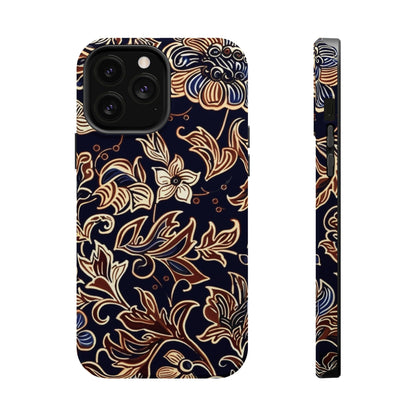 Floral Batik Magnetic Impact - Resistant Phone Case - DIGITAL X