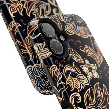 Floral Batik Magnetic Impact - Resistant Phone Case - DIGITAL X