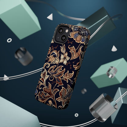 Floral Batik Magnetic Impact - Resistant Phone Case - DIGITAL X