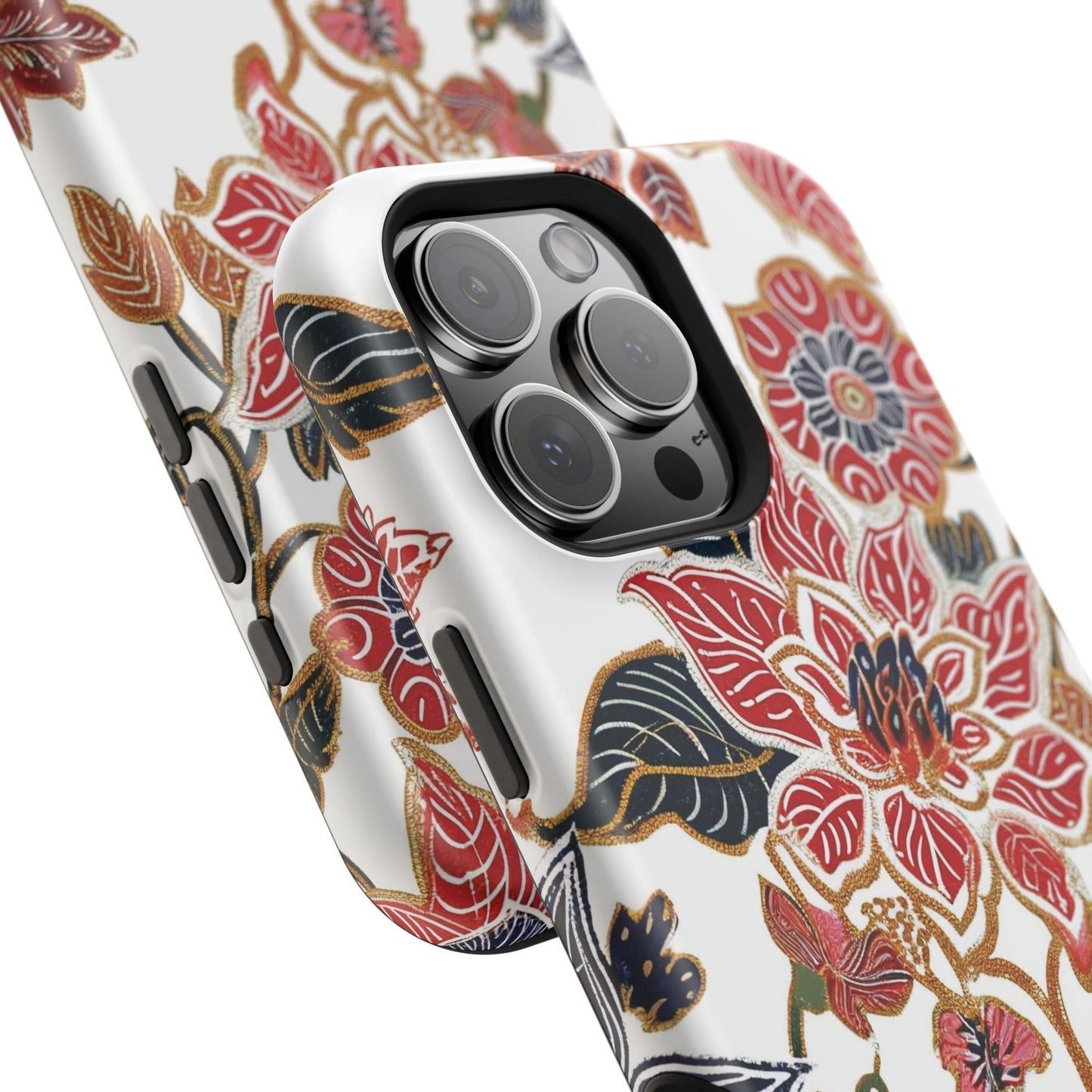 Floral Batik Magnetic Impact - Resistant Phone Case - DIGITAL X