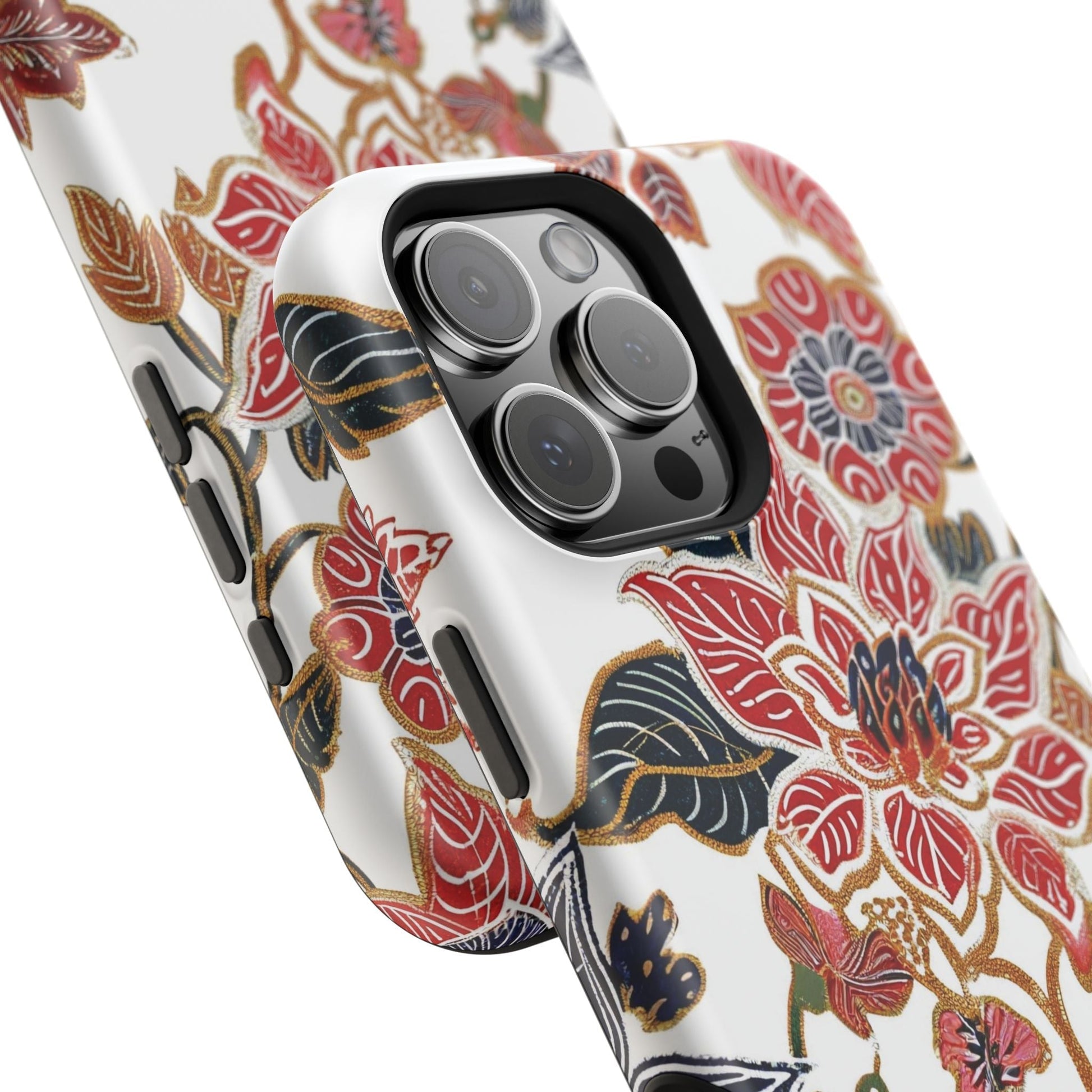 Floral Batik Magnetic Impact - Resistant Phone Case - DIGITAL X