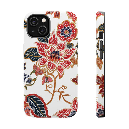 Floral Batik Magnetic Impact - Resistant Phone Case - DIGITAL X