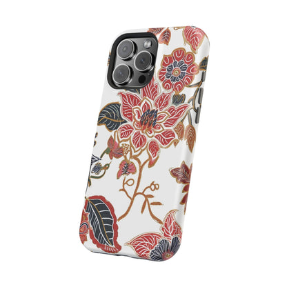 Floral Batik Magnetic Impact - Resistant Phone Case - DIGITAL X