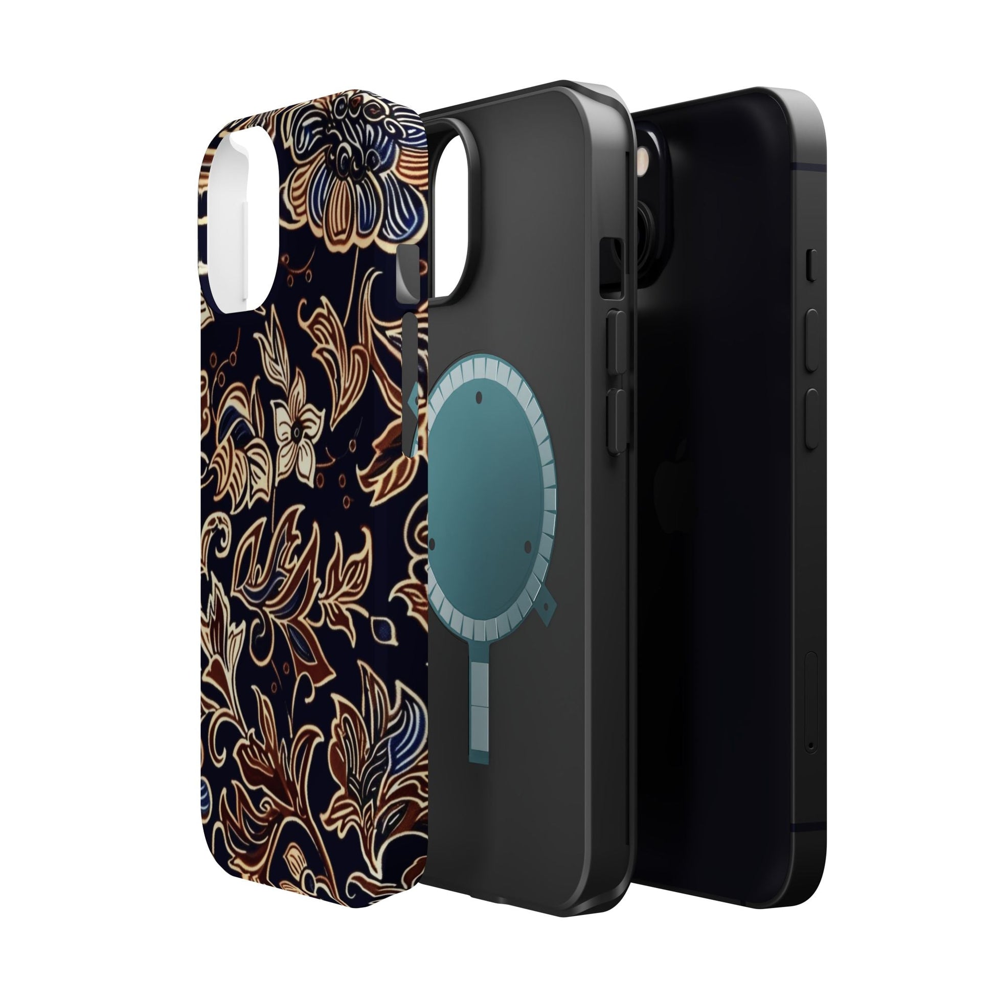 Floral Batik Magnetic Impact - Resistant Phone Case - DIGITAL X
