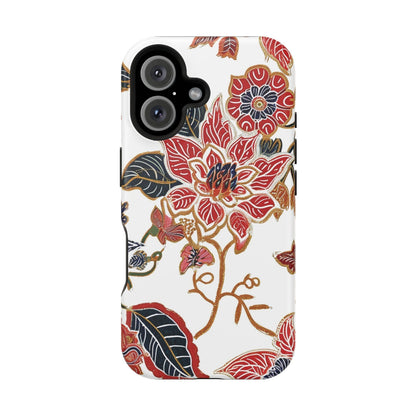 Floral Batik Magnetic Impact - Resistant Phone Case - DIGITAL X