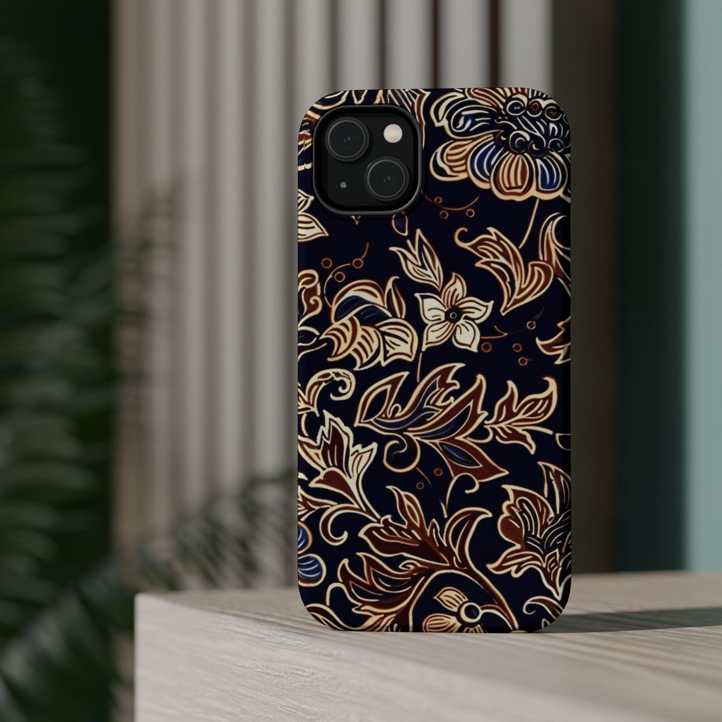 Floral Batik Magnetic Impact - Resistant Phone Case - DIGITAL X
