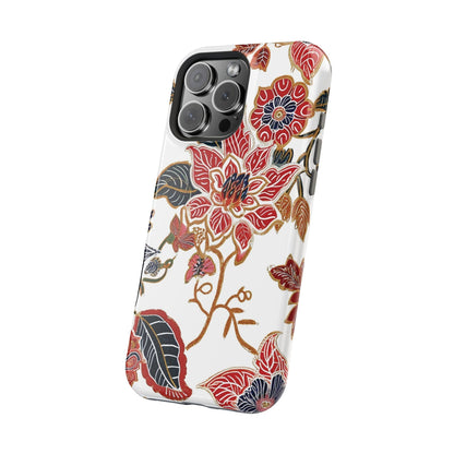 Floral Batik Magnetic Impact - Resistant Phone Case - DIGITAL X