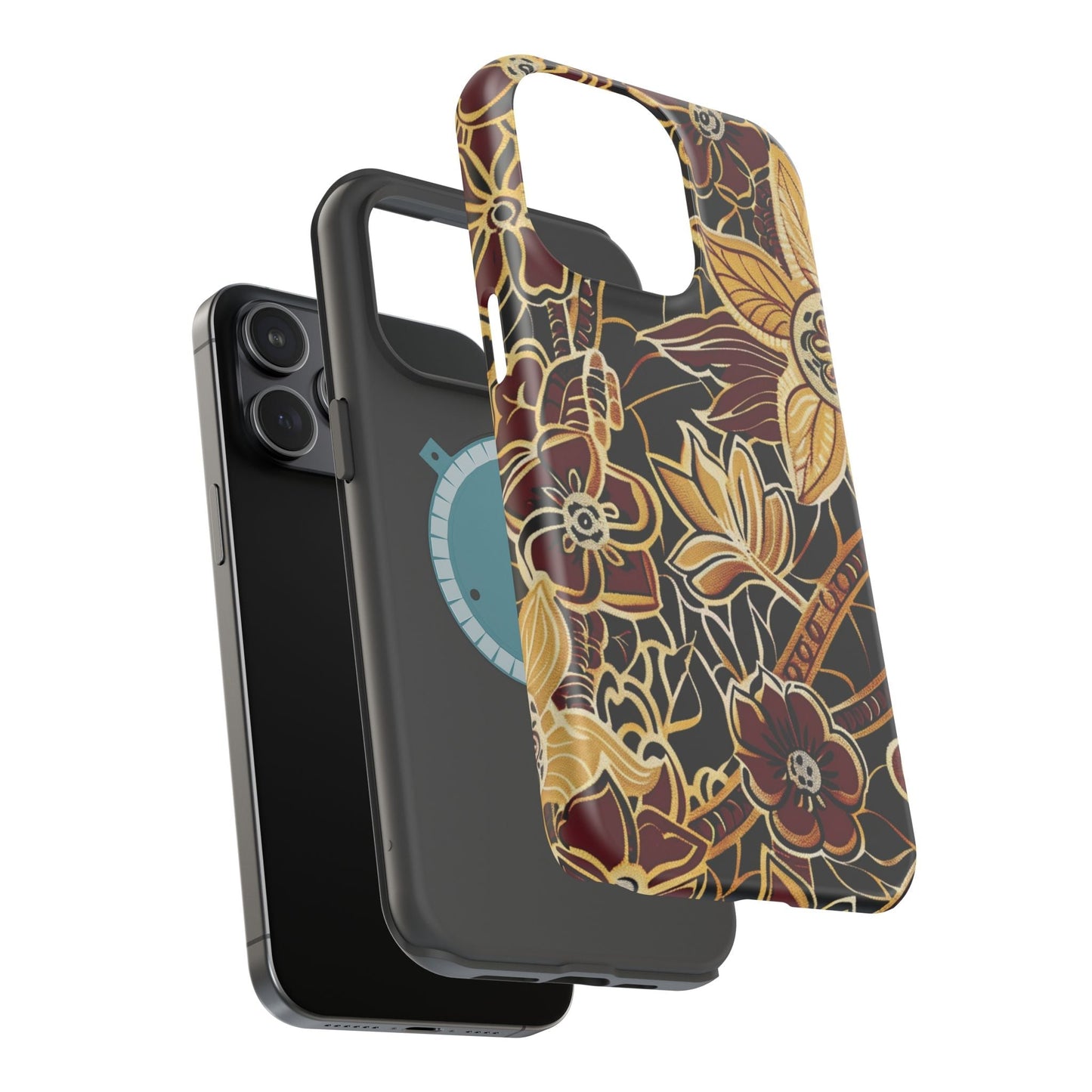 Floral Batik Magnetic Impact - Resistant Phone Case - DIGITAL X