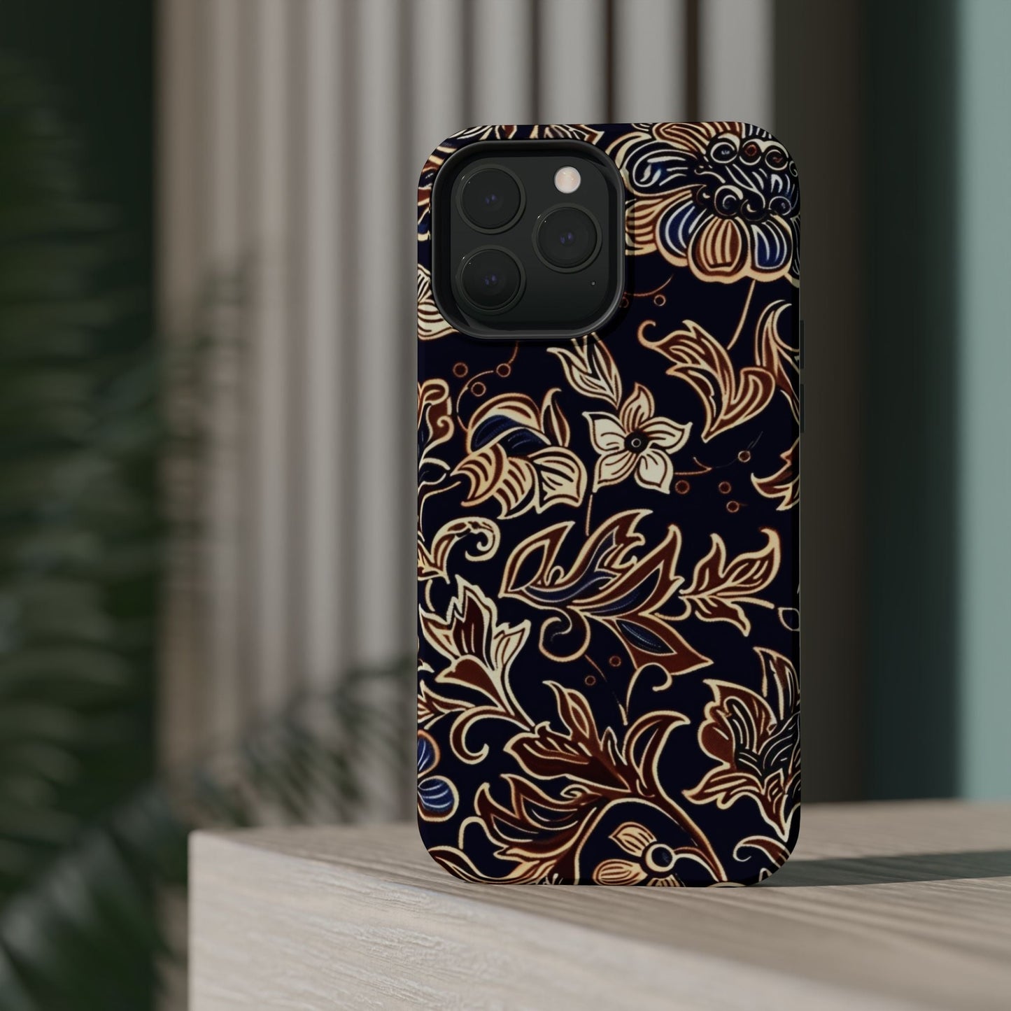 Floral Batik Magnetic Impact - Resistant Phone Case - DIGITAL X