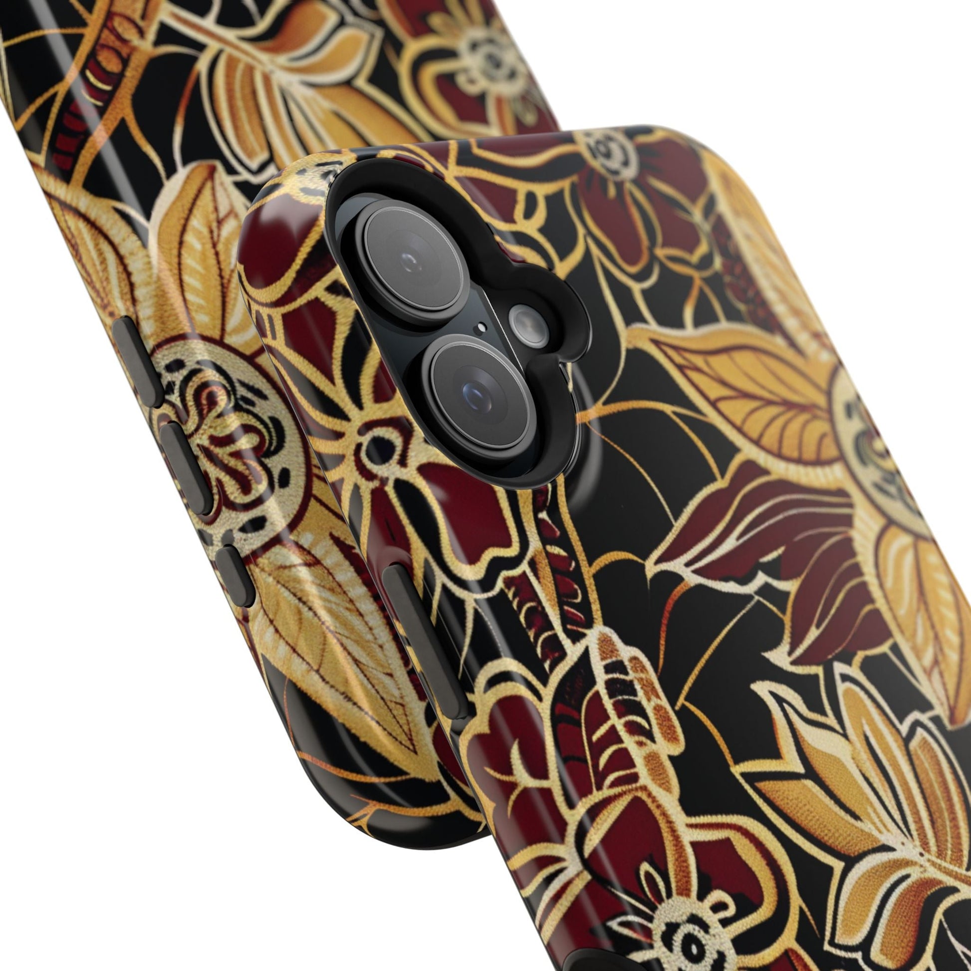 Floral Batik Magnetic Impact - Resistant Phone Case - DIGITAL X