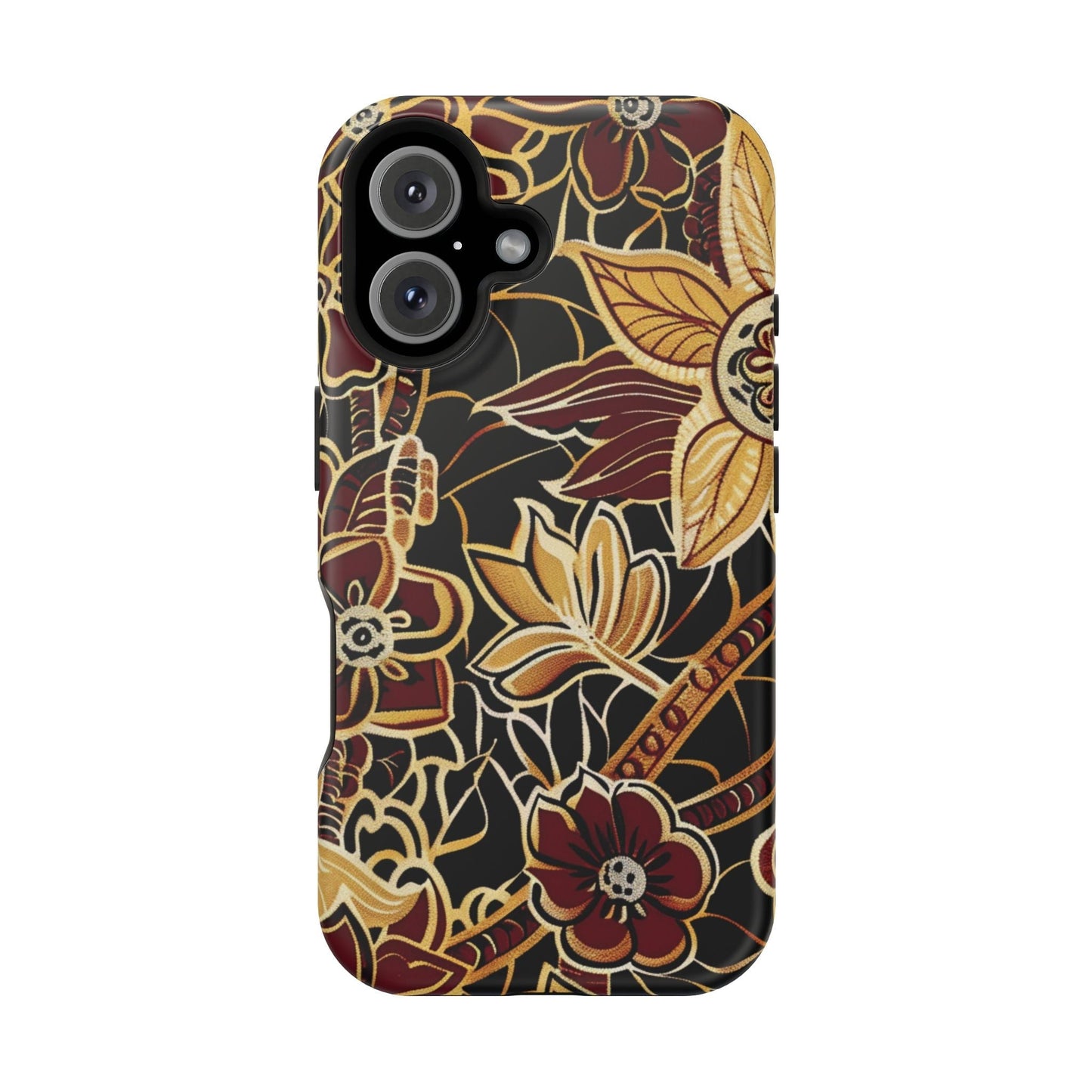 Floral Batik Magnetic Impact - Resistant Phone Case - DIGITAL X