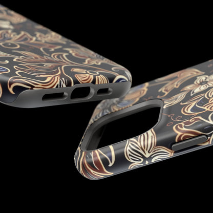 Floral Batik Magnetic Impact - Resistant Phone Case - DIGITAL X