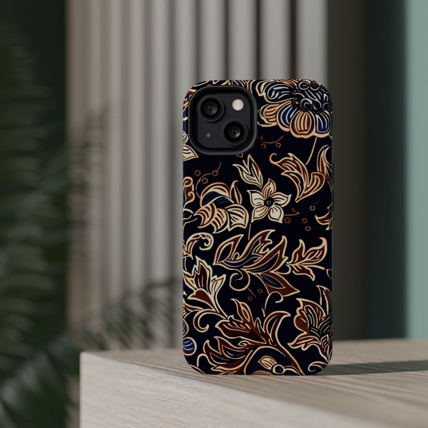 Floral Batik Magnetic Impact - Resistant Phone Case - DIGITAL X