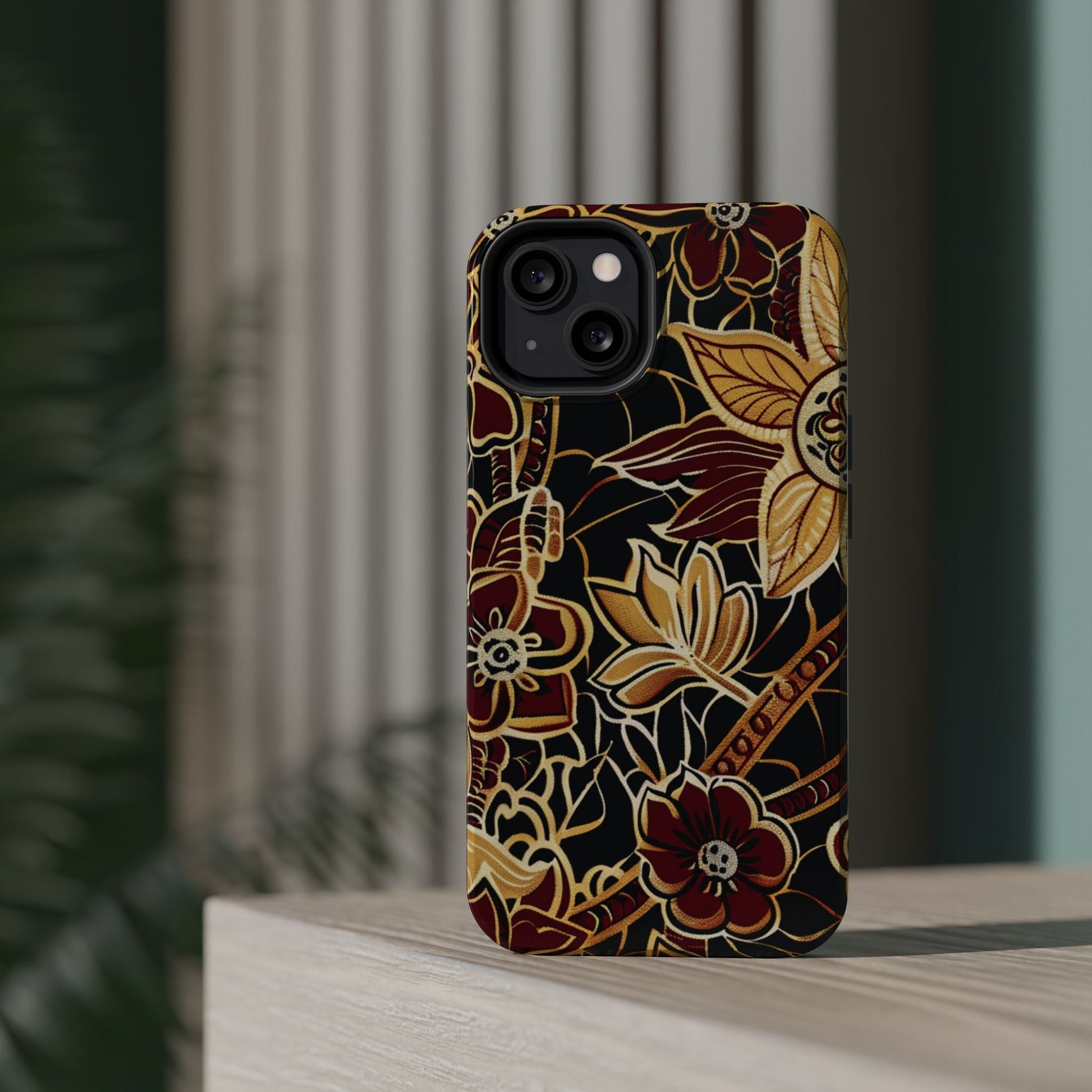 Floral Batik Magnetic Impact - Resistant Phone Case - DIGITAL X