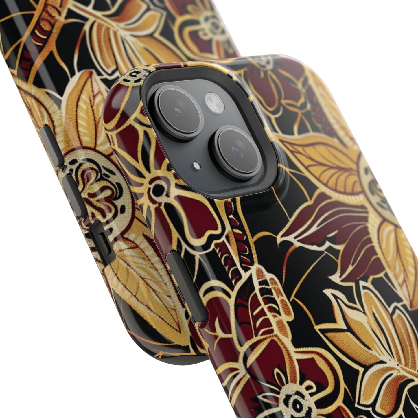 Floral Batik Magnetic Impact - Resistant Phone Case - DIGITAL X
