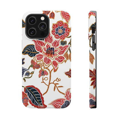 Floral Batik Magnetic Impact - Resistant Phone Case - DIGITAL X