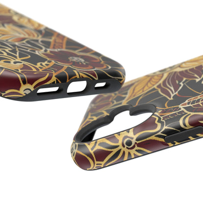 Floral Batik Magnetic Impact - Resistant Phone Case - DIGITAL X
