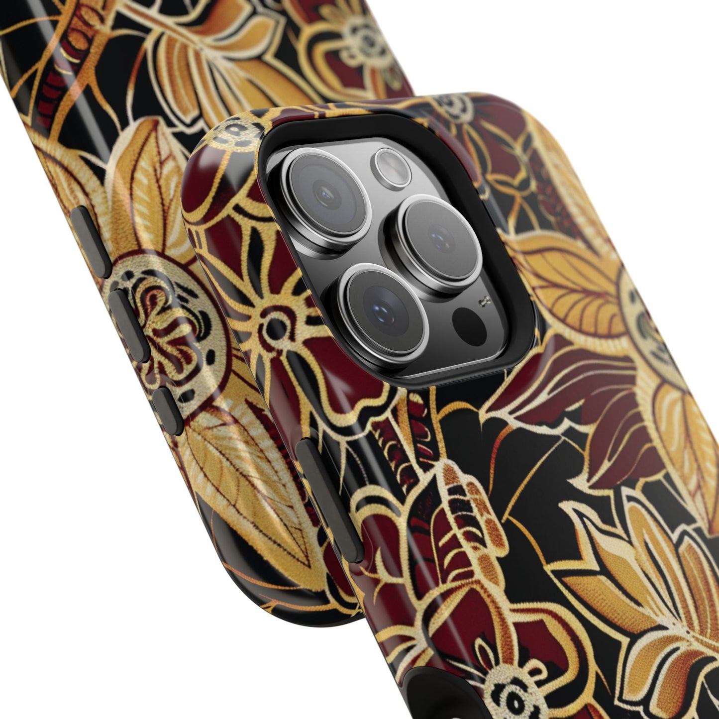 Floral Batik Magnetic Impact - Resistant Phone Case - DIGITAL X