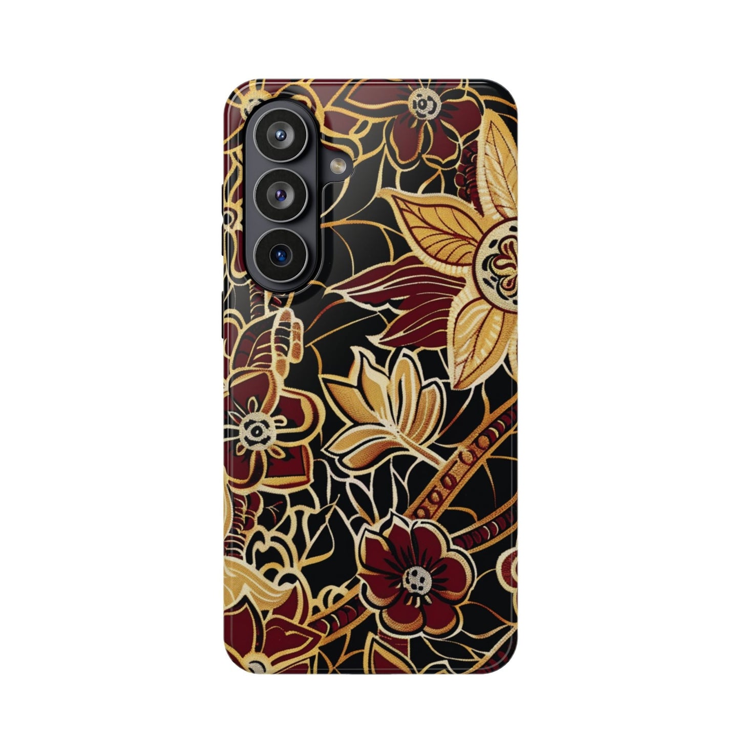 Floral Batik Magnetic Impact - Resistant Phone Case - DIGITAL X