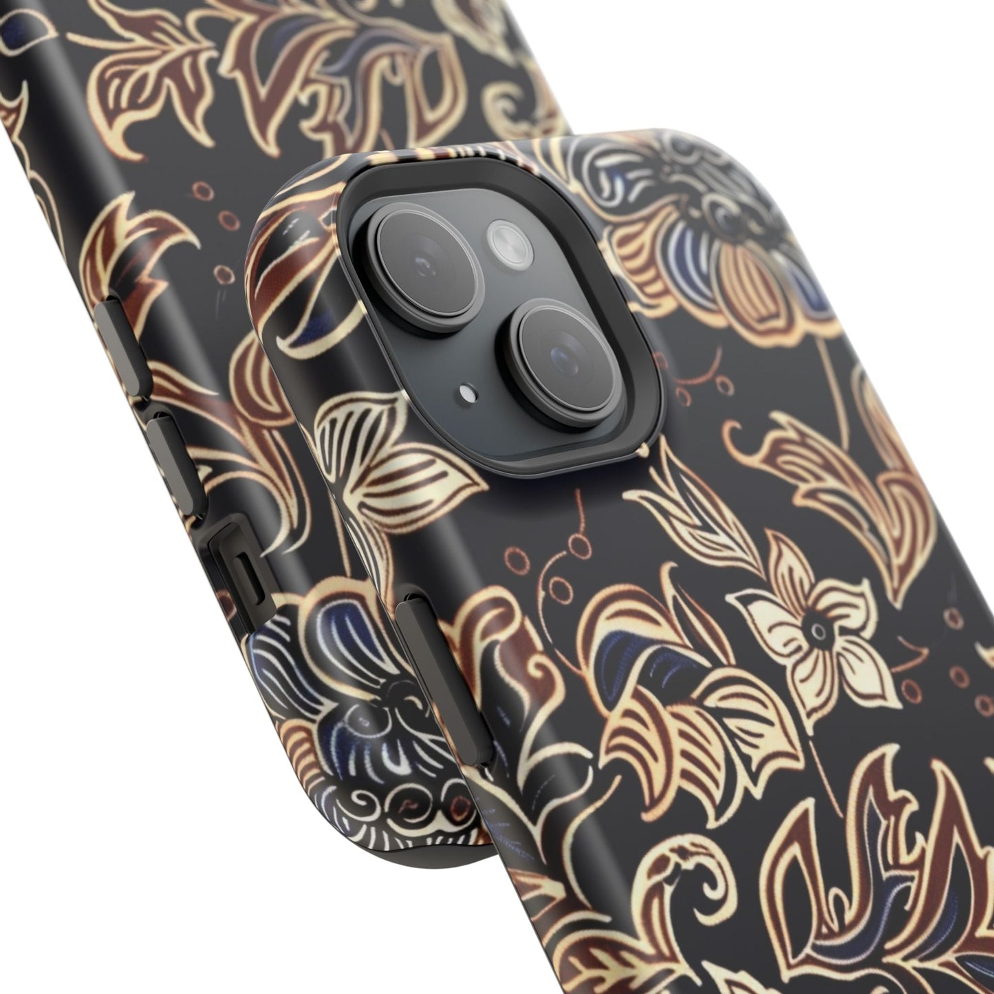 Floral Batik Magnetic Impact - Resistant Phone Case - DIGITAL X