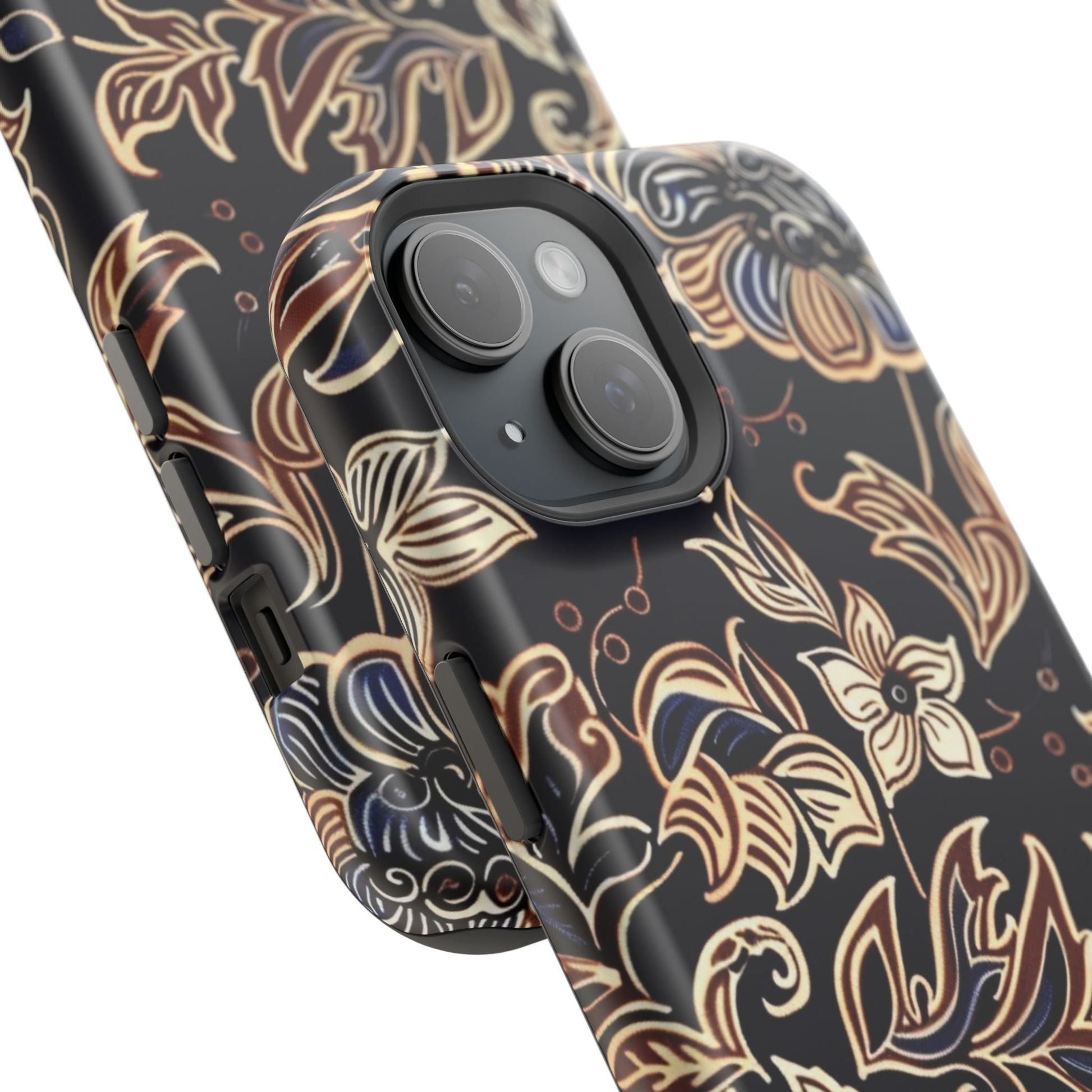 Floral Batik Magnetic Impact - Resistant Phone Case - DIGITAL X