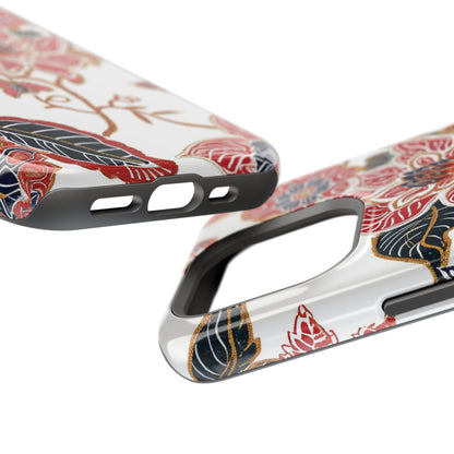 Floral Batik Magnetic Impact - Resistant Phone Case - DIGITAL X