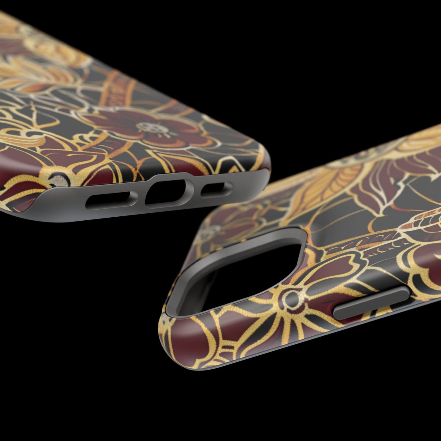 Floral Batik Magnetic Impact - Resistant Phone Case - DIGITAL X