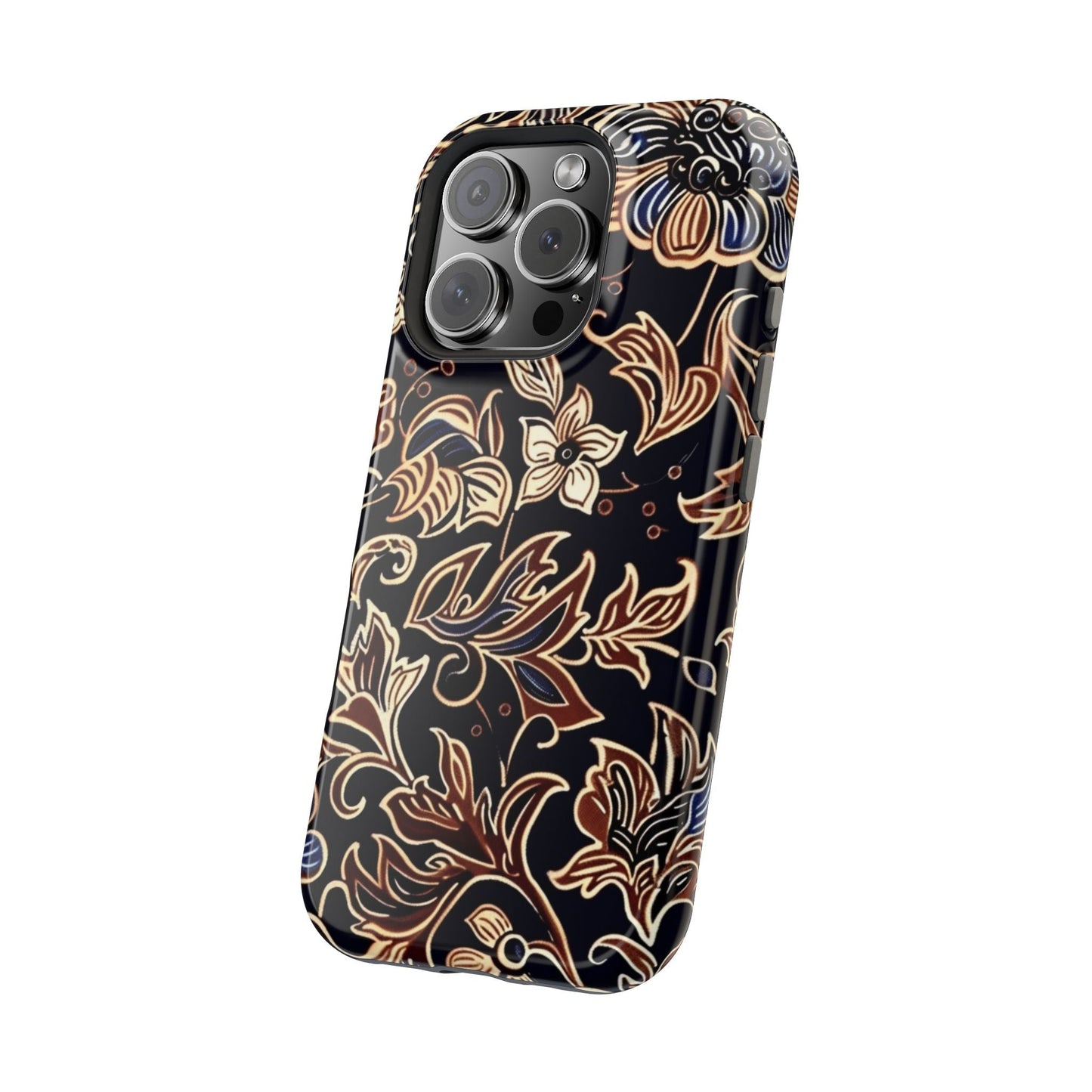 Floral Batik Magnetic Impact - Resistant Phone Case - DIGITAL X