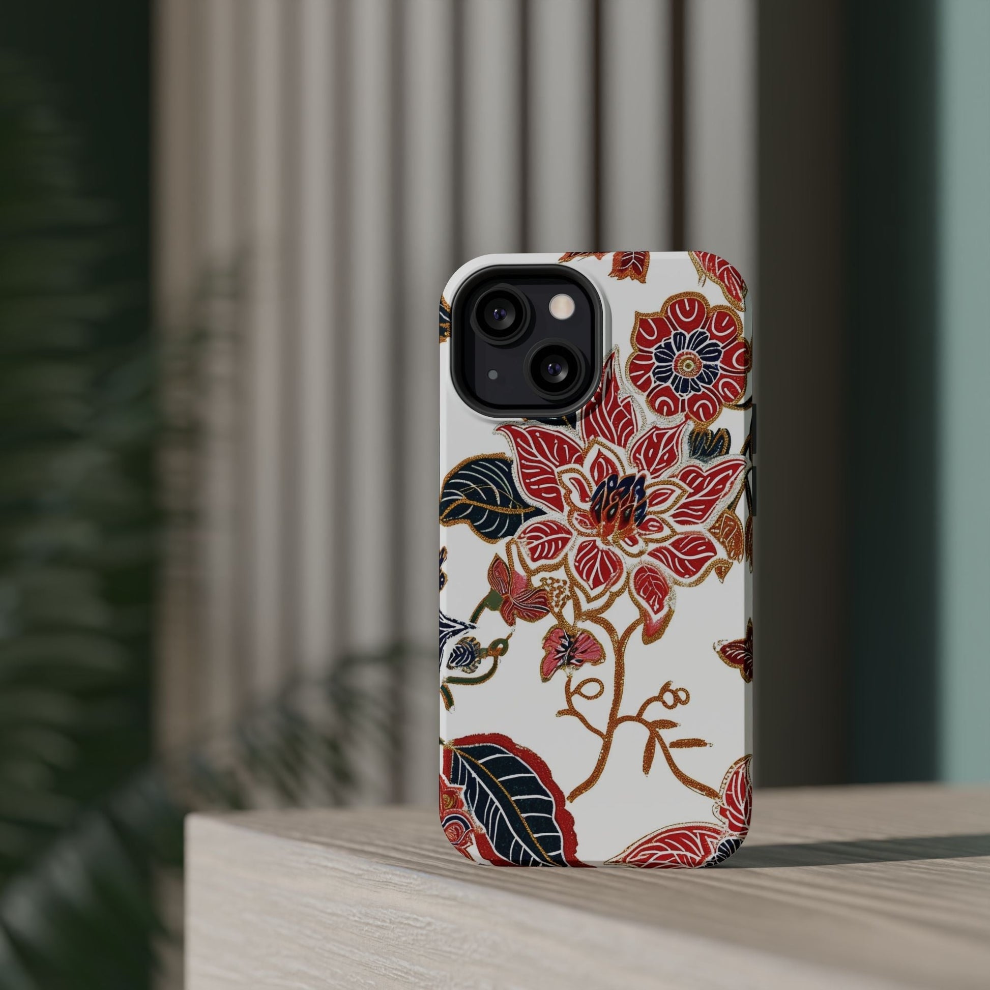 Floral Batik Magnetic Impact - Resistant Phone Case - DIGITAL X