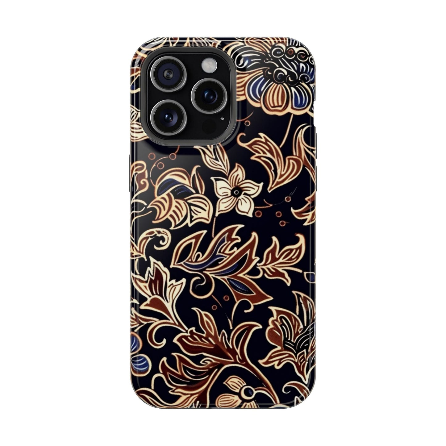 Floral Batik Magnetic Impact - Resistant Phone Case - DIGITAL X