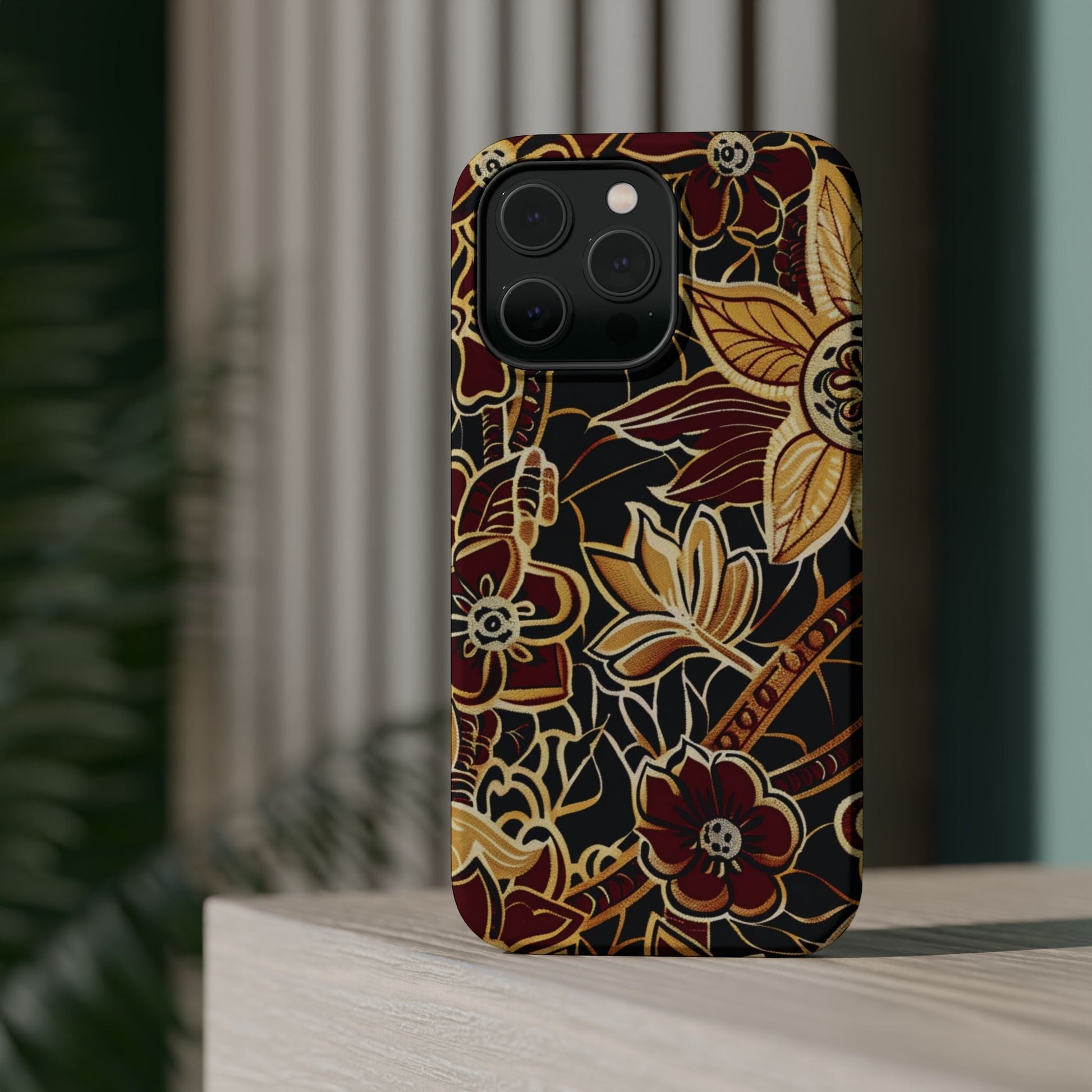 Floral Batik Magnetic Impact - Resistant Phone Case - DIGITAL X