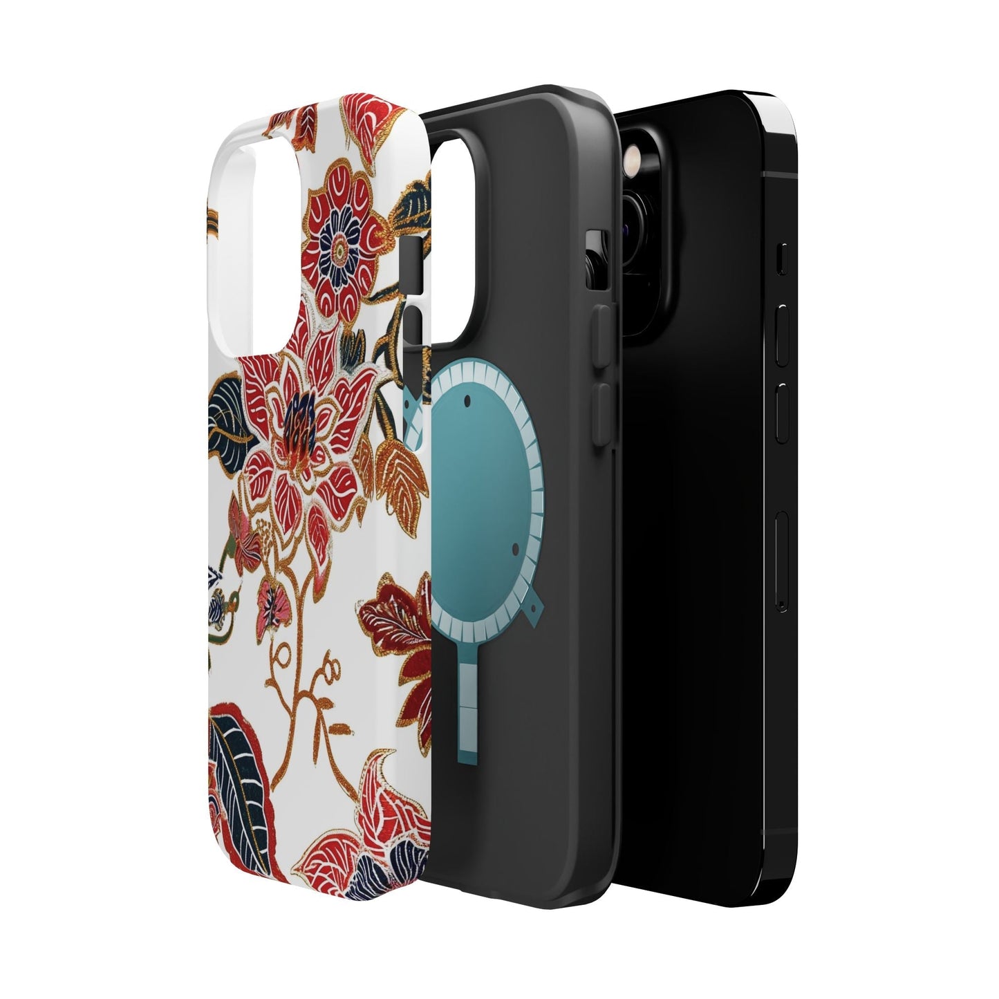 Floral Batik Magnetic Impact - Resistant Phone Case - DIGITAL X