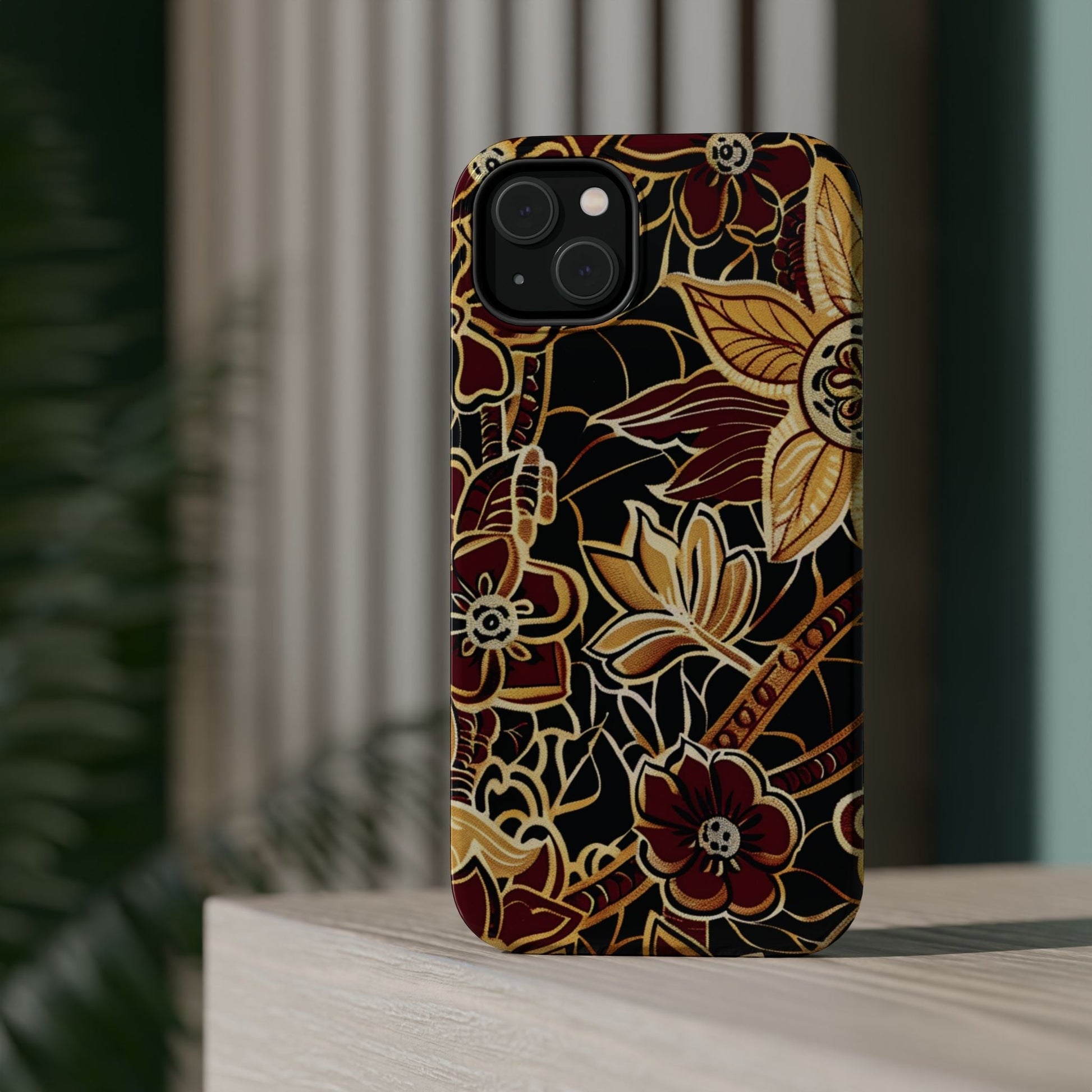 Floral Batik Magnetic Impact - Resistant Phone Case - DIGITAL X