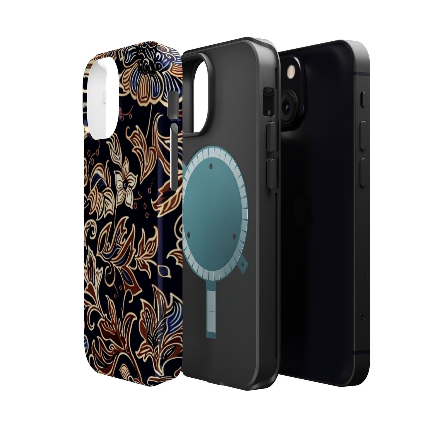 Floral Batik Magnetic Impact - Resistant Phone Case - DIGITAL X