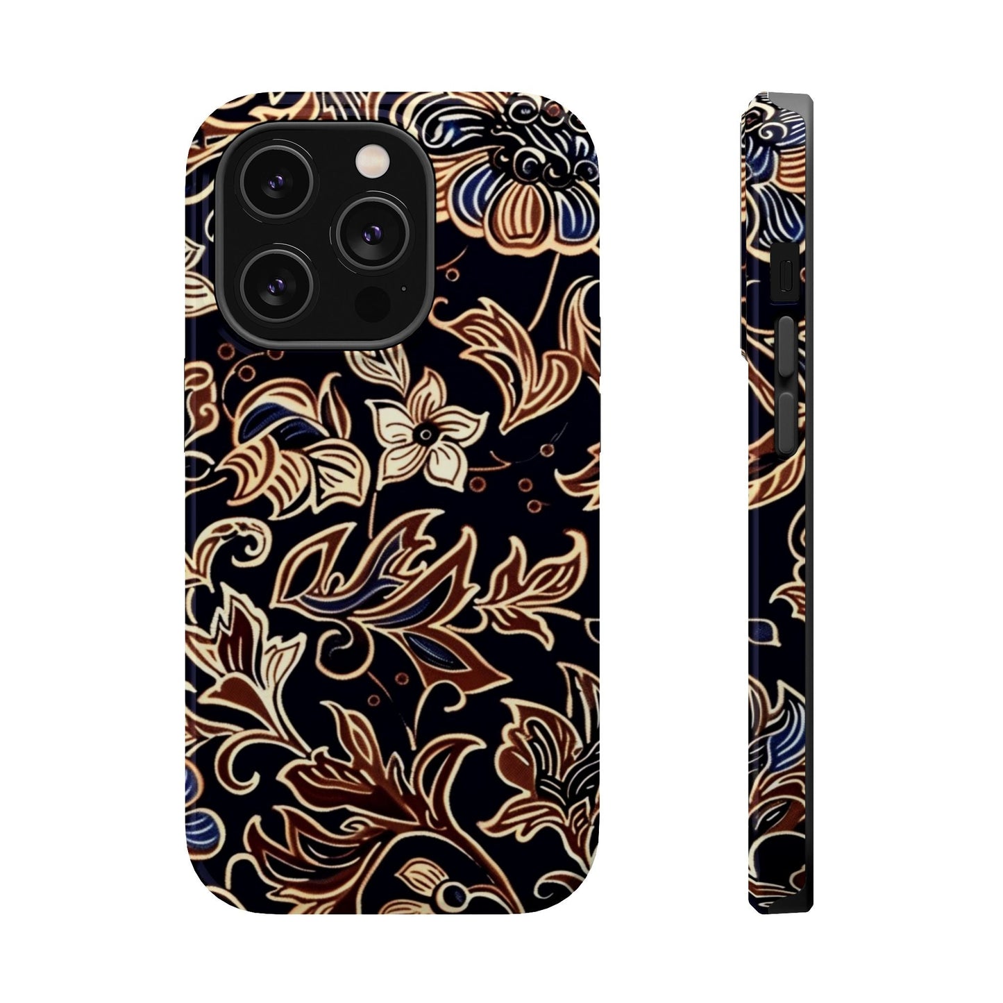 Floral Batik Magnetic Impact - Resistant Phone Case - DIGITAL X