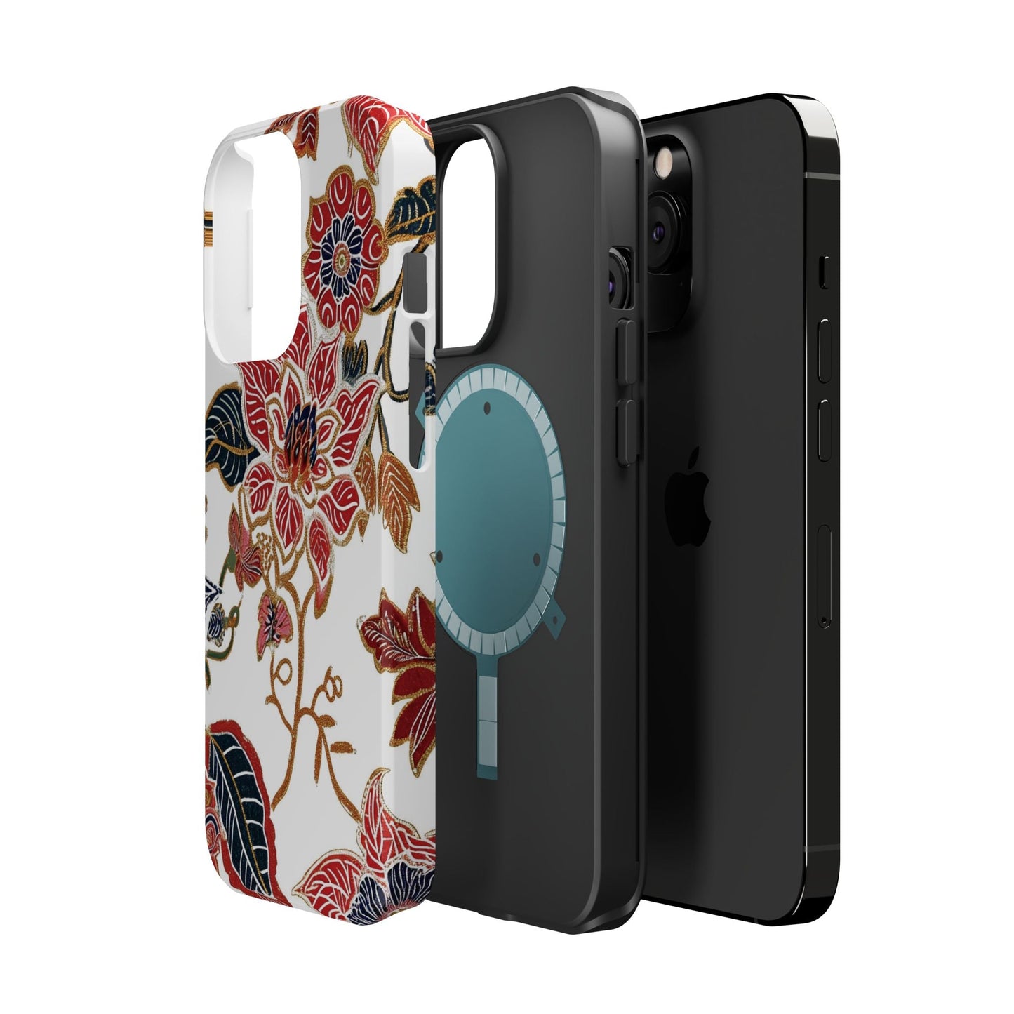 Floral Batik Magnetic Impact - Resistant Phone Case - DIGITAL X