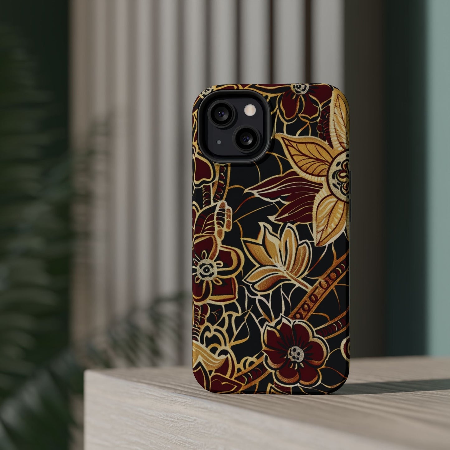Floral Batik Magnetic Impact - Resistant Phone Case - DIGITAL X