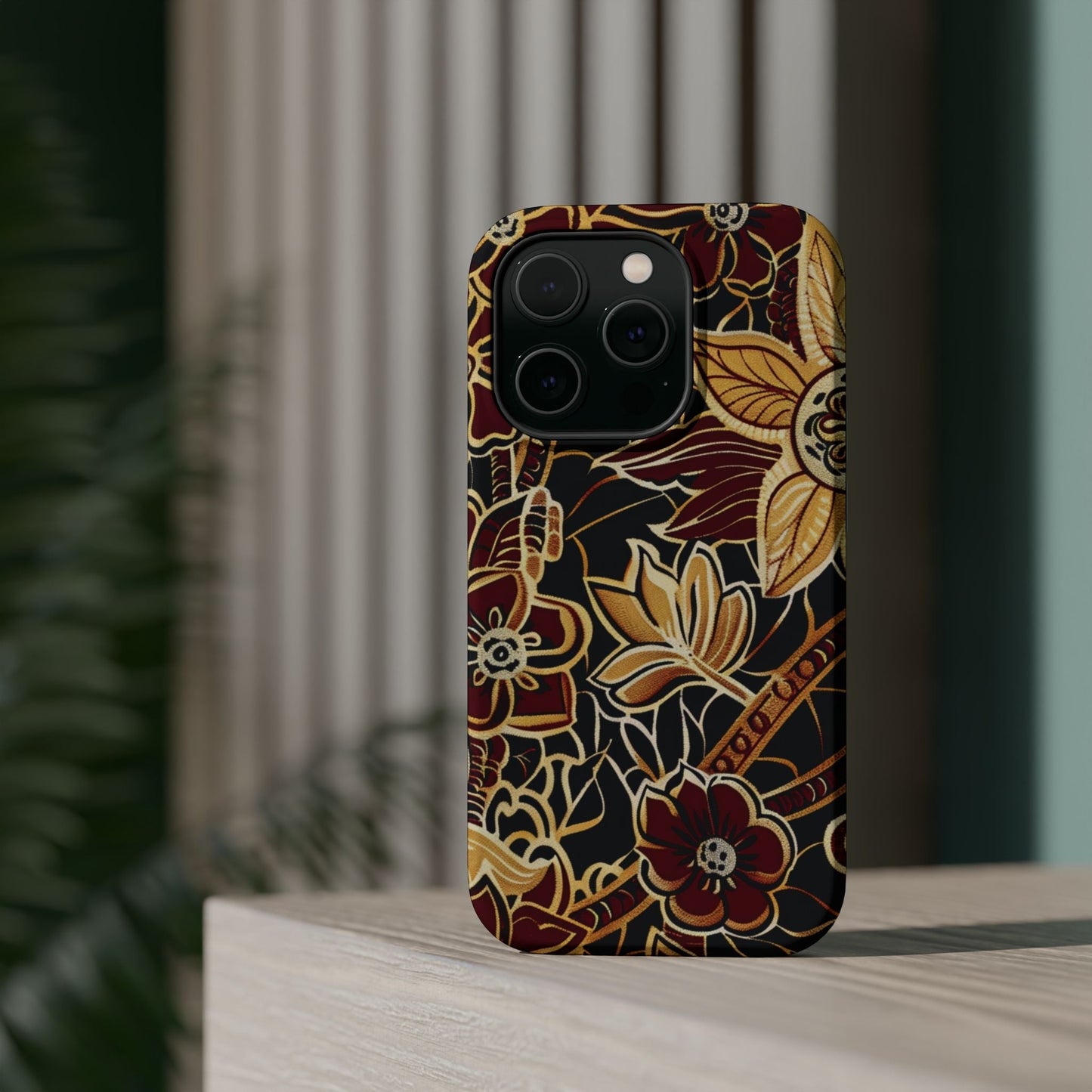 Floral Batik Magnetic Impact - Resistant Phone Case - DIGITAL X