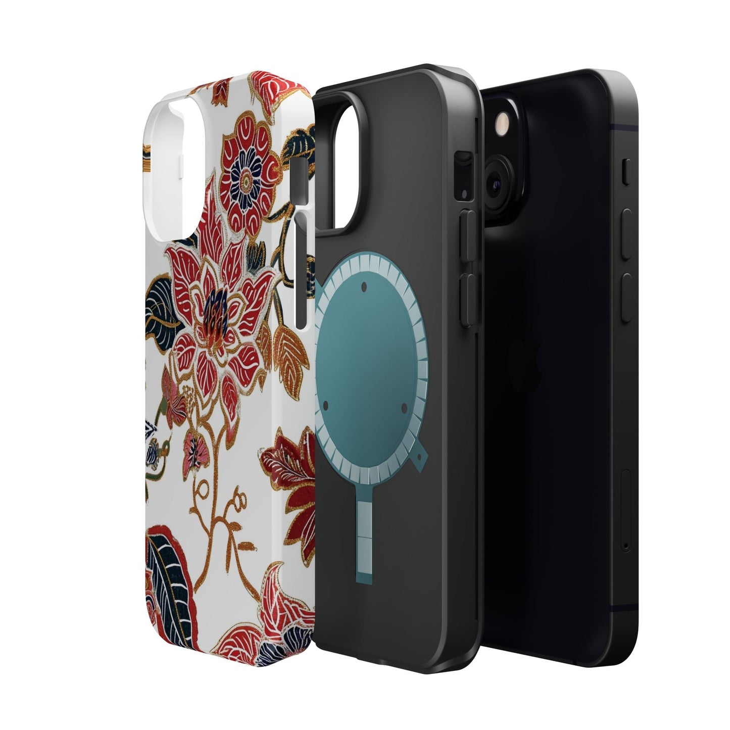 Floral Batik Magnetic Impact - Resistant Phone Case - DIGITAL X