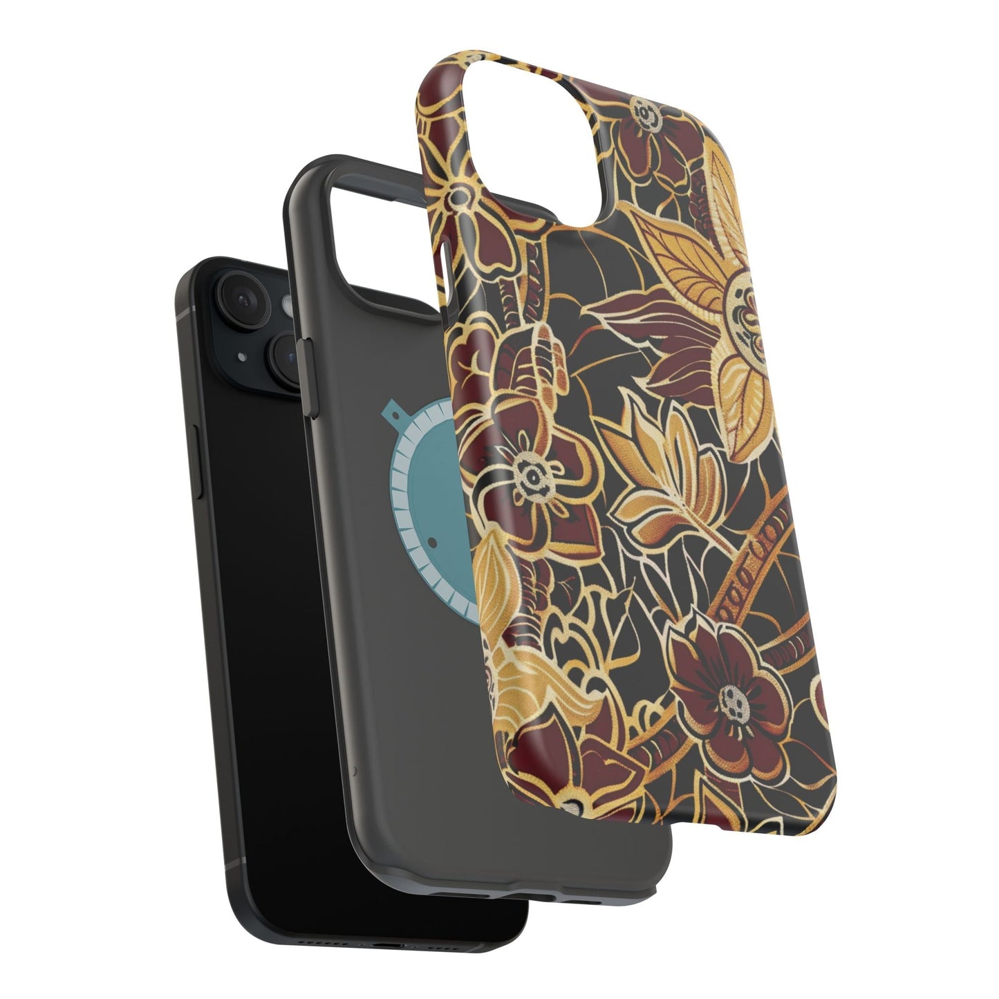 Floral Batik Magnetic Impact - Resistant Phone Case - DIGITAL X