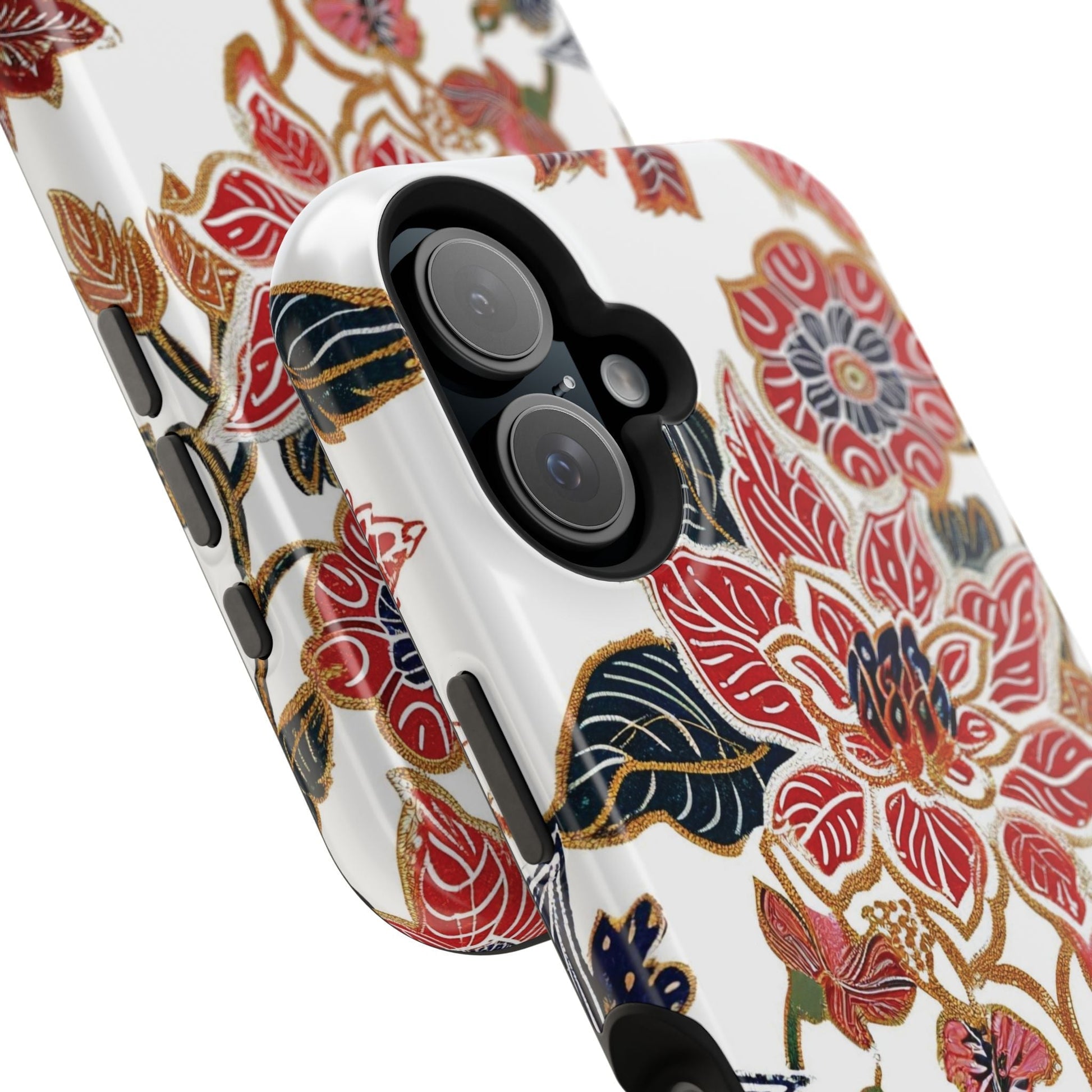Floral Batik Magnetic Impact - Resistant Phone Case - DIGITAL X